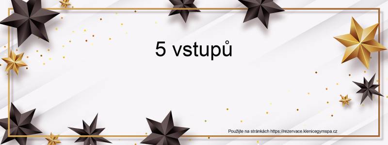 Voucher 5 vstupů